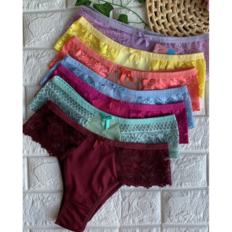 Kit Calcinhas Feminina Lingerie Tangao Renda Revenda Shopee Brasil