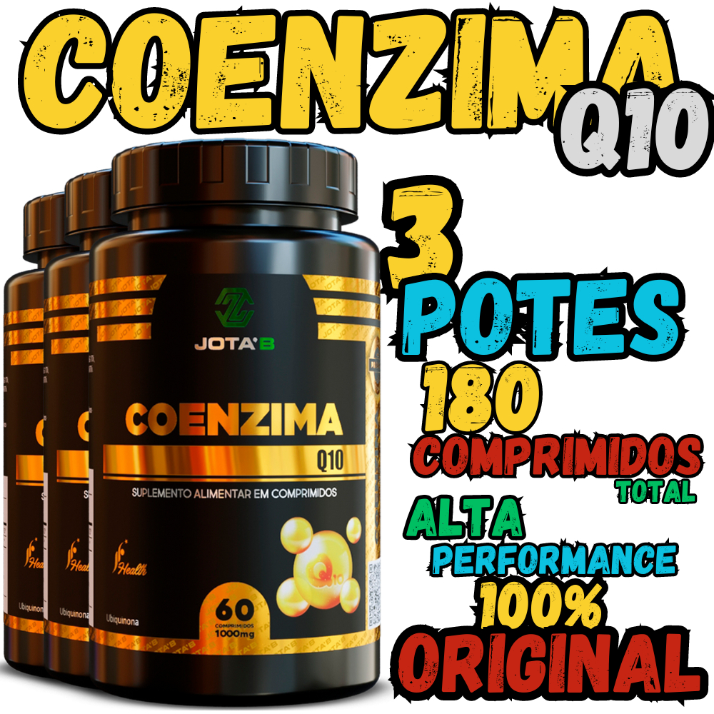 Coenzima Q10 1000mg JotaB Potente Suplemento Antioxidante Para