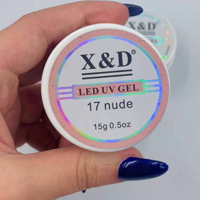 Kit Gel XD Nude 17 15g Alongamento Unhas De Gel Led Uv XD Shopee Brasil