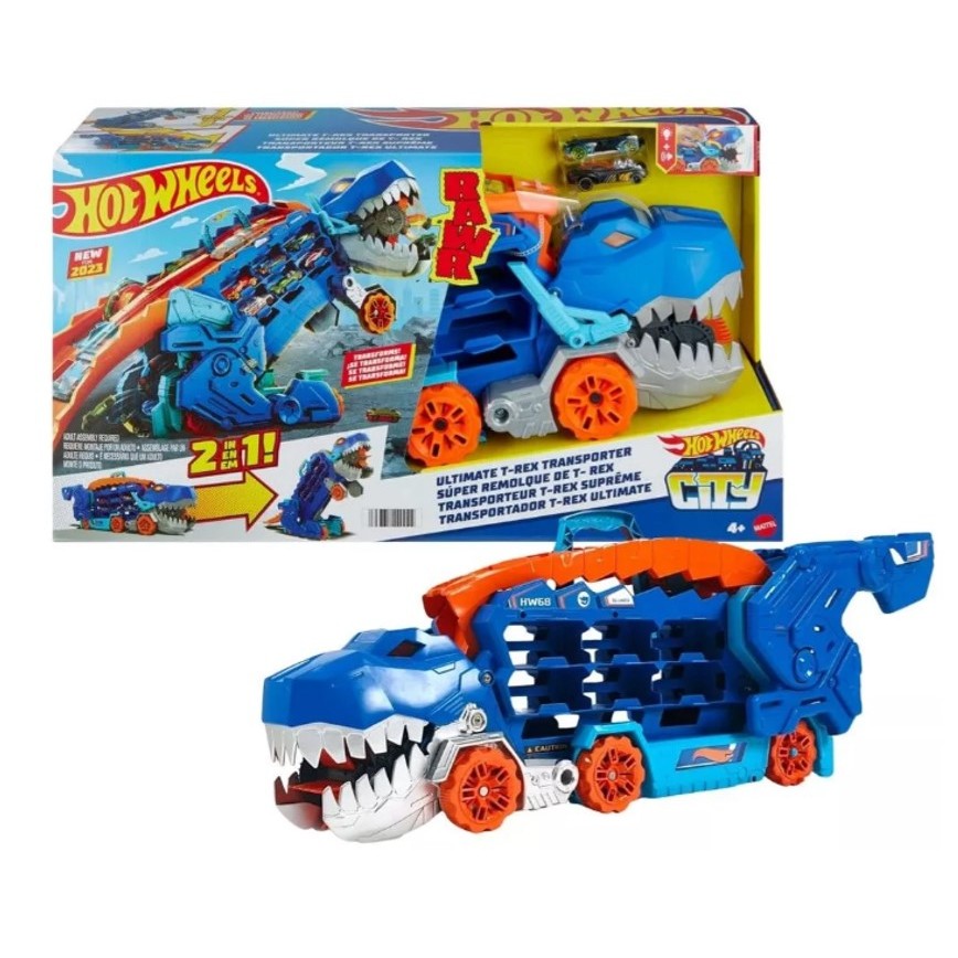 Pista Hot Wheels City Super Reboque T Rex Ultimate Mattel Shopee Brasil