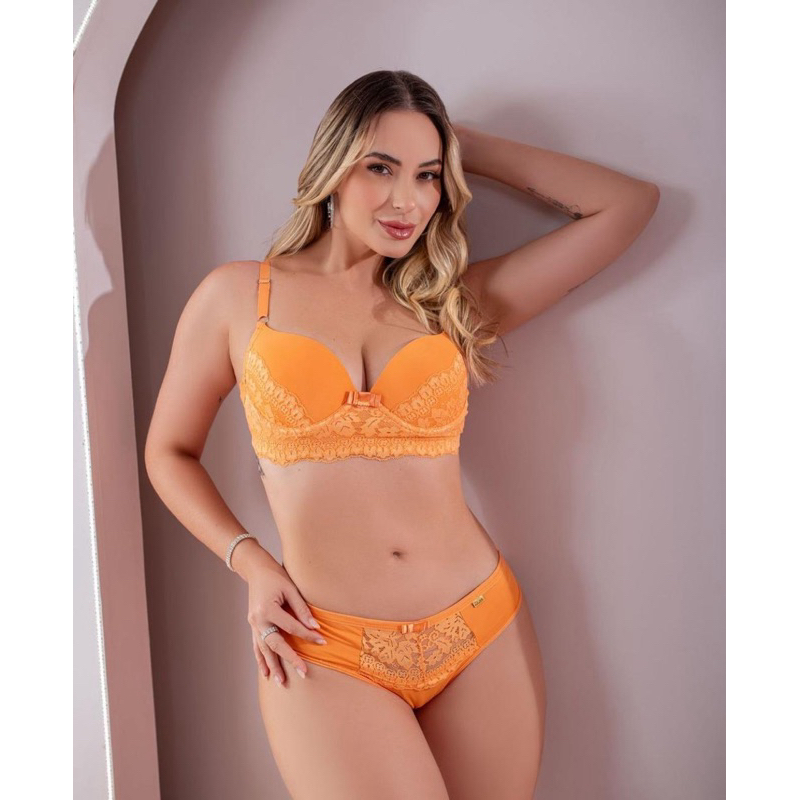 conjunto lingerie zilook luxo bojo reforçado Shopee Brasil