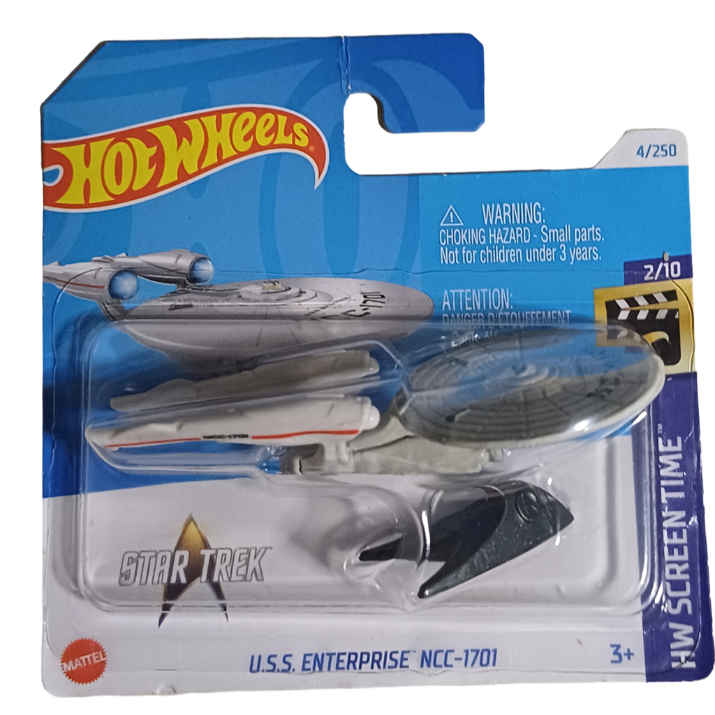 U S S Enterprise NCC 1701 HW Screen Time Hot Wheels 2024 Cartela