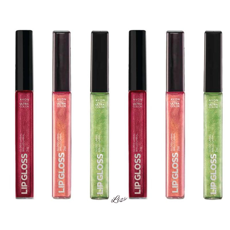 Lip Gloss Ultra Color Gloss Brilho Labial Avon Holo Shine Azul