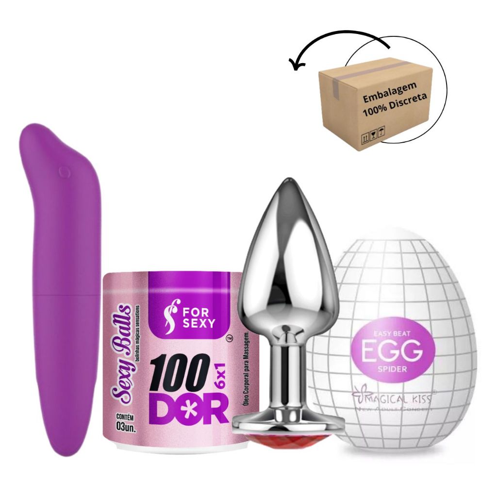 Plug Anal Tamanho P Dor X Sexy Ball Bolinha Anal Vibrador