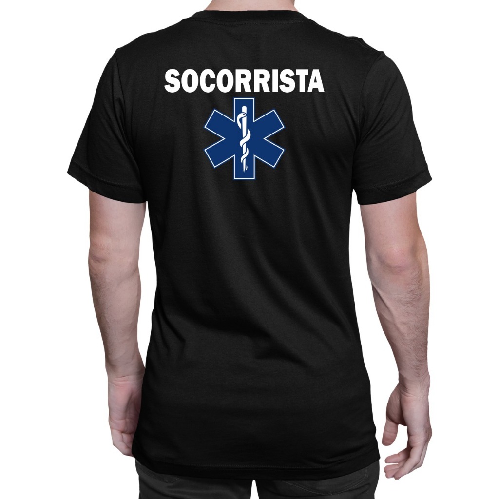 Camiseta Camisa Socorrista Samu Resgate Ambulância Uniforme 192