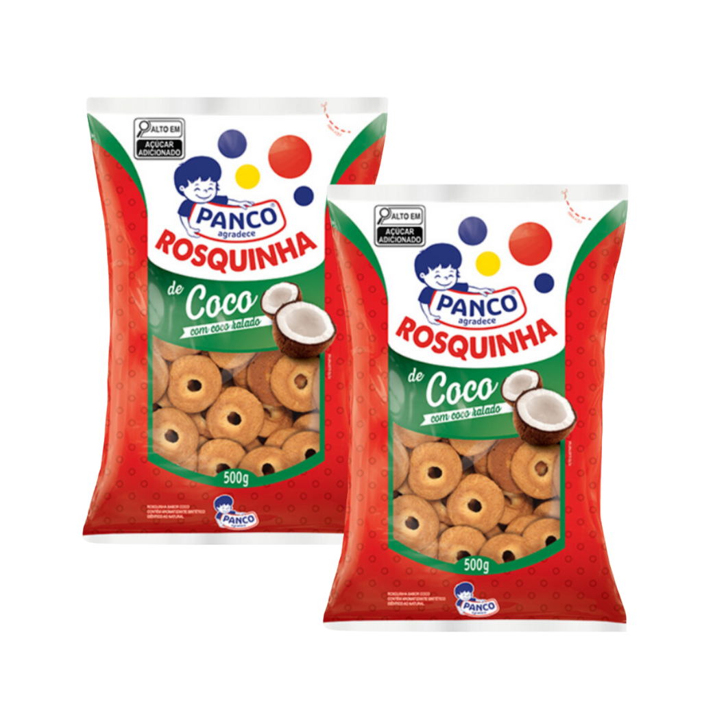 Kit Panco Biscoito Rosquinha De Coco G Shopee Brasil