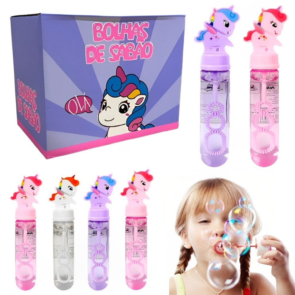 Kit 24 Bolha Bolinhas De Sabão Infantil Lembrancinha De Aniversário