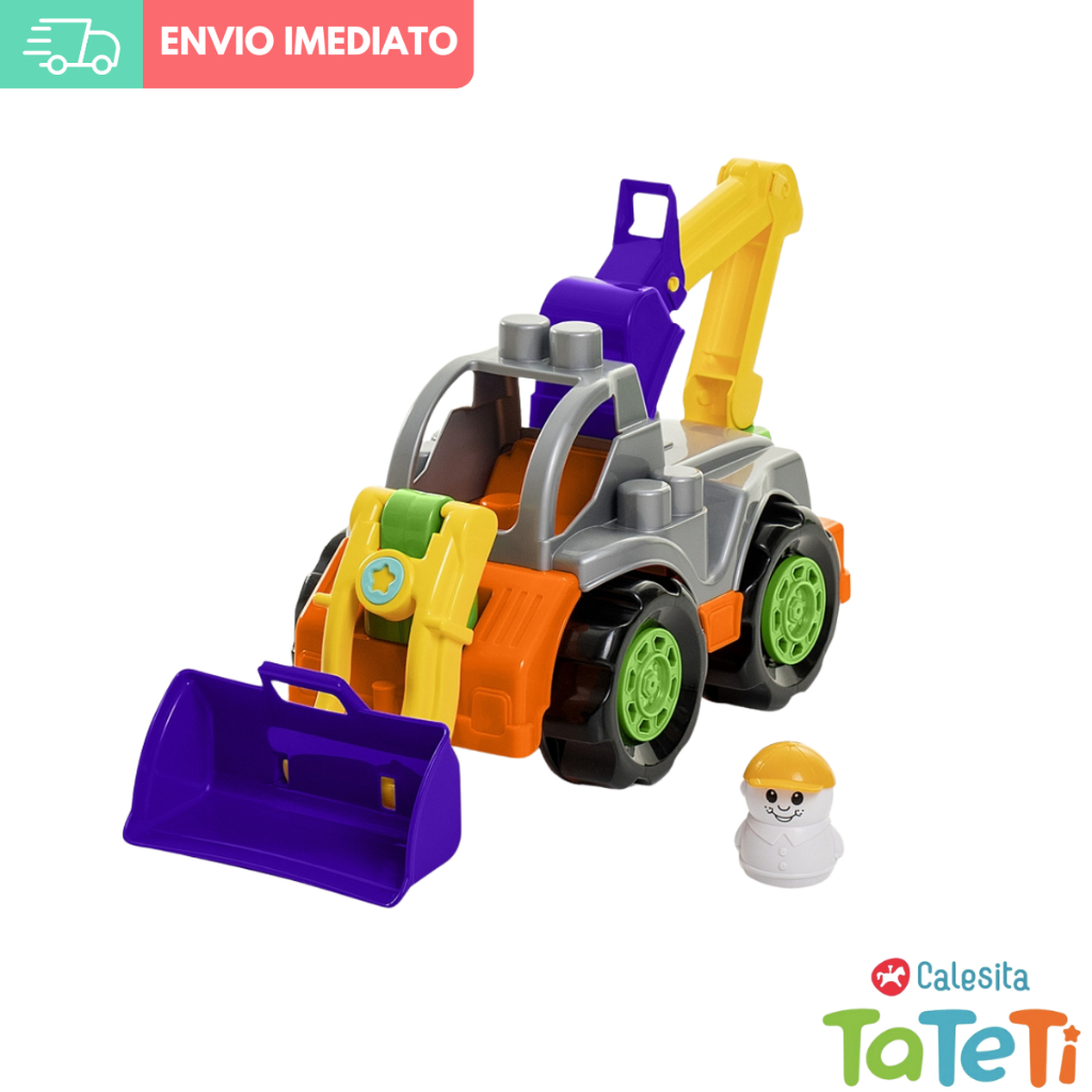 Brinquedo Infantil Trator Escavadeira Caminh O Articulado Rodadinhos