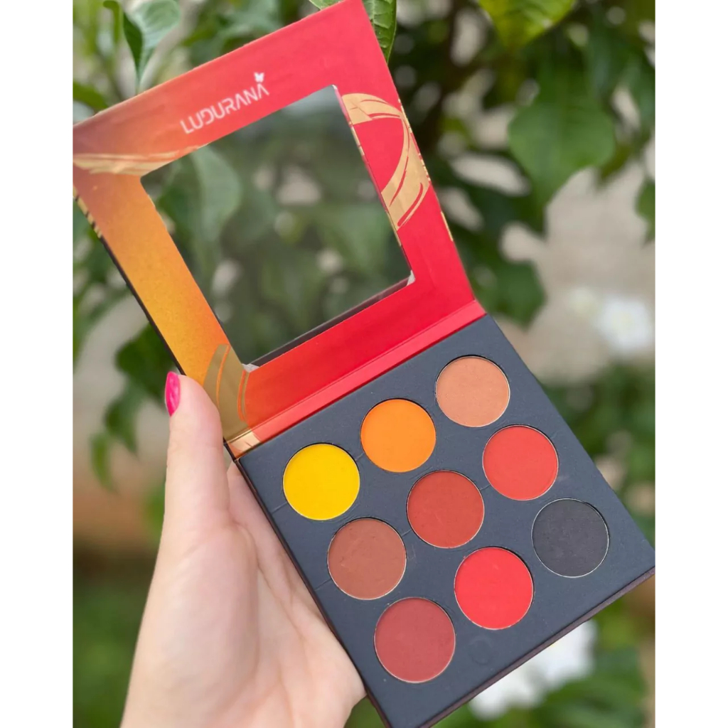 Paleta De Sombras Ludurana Romance Cores Intensas Shopee Brasil