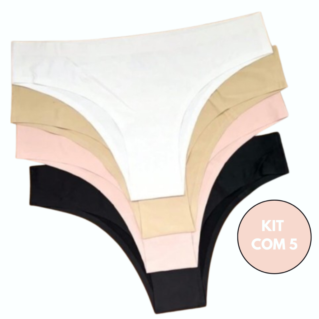 Kit Ou Calcinhas Sem Costura Corte A Laser N O Marca Lingerie Tanga