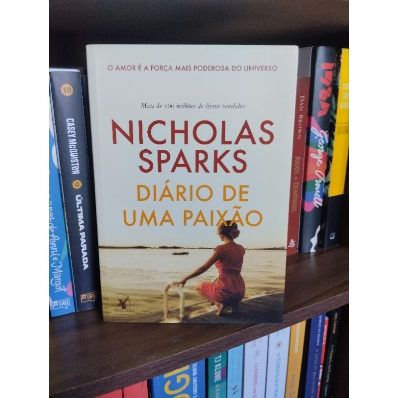 Livro Diário de uma paixão Nicholas Sparks Shopee Brasil