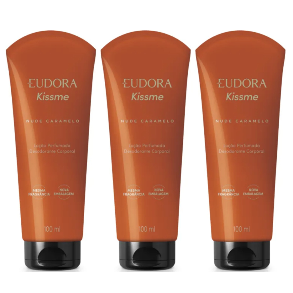 Kit Unidades Hidratante Corporal Kiss Me Nude Caramelo Ml