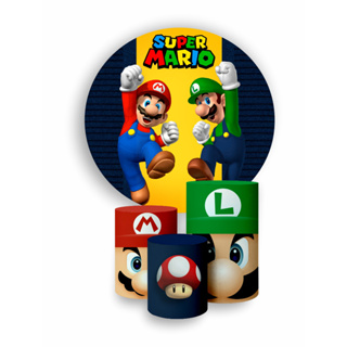 Kit Capa De Painel Trio Capas De Cilindro Veste F Cil Mario E Luigi