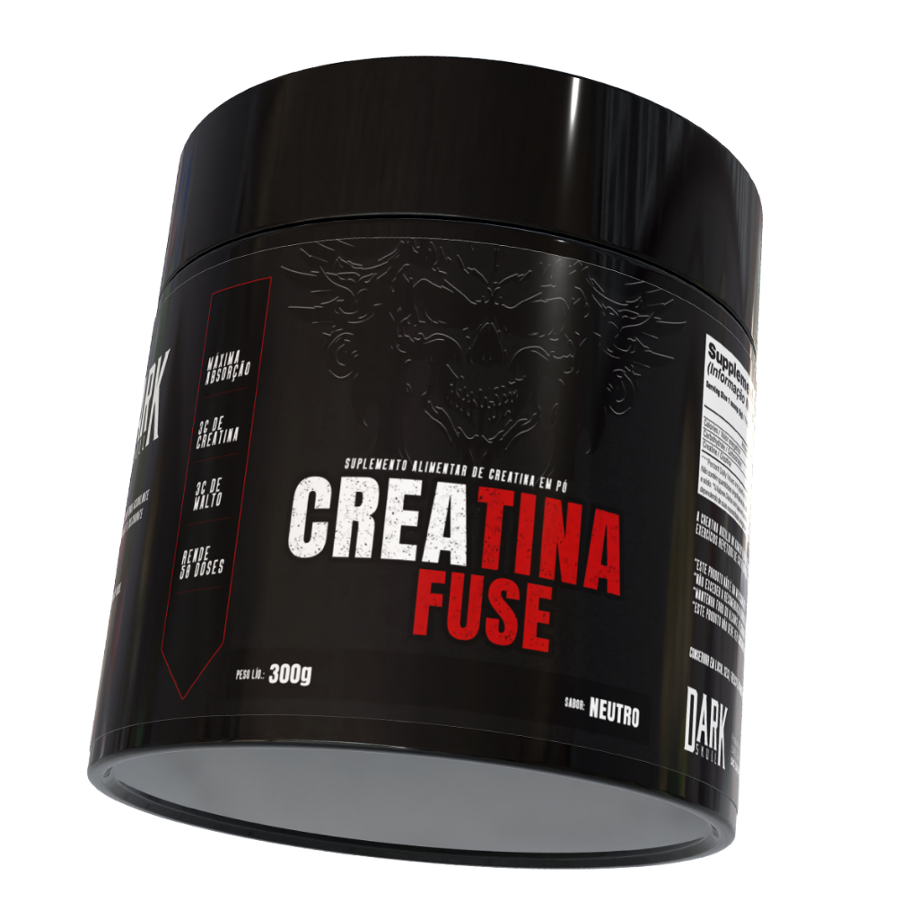 Creatina Fuse Pote G Dark Skull Creatina Monohidratada Igual Dark