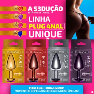 PLUG ANAL UNIQUE JOIA CORAÇÃO TAMANHO P ESTIMULADOR ANAL SEX SHOP