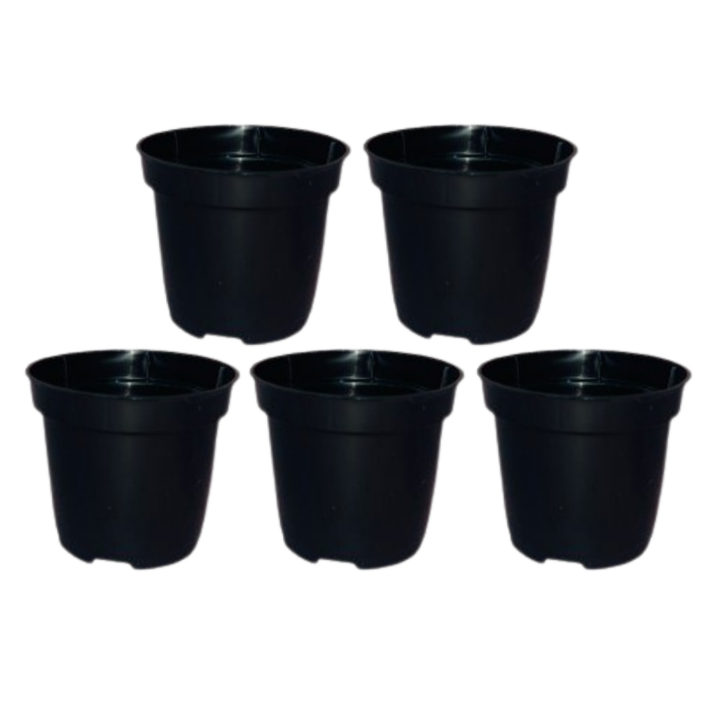 Kit Vasos Redondo Para Mudas E Hortali As Preto Ml Pl Stico