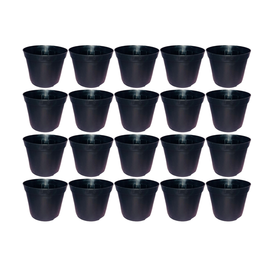 Kit 10 Vasos Plástico Rígido Resistente 6L Ideal para Mudas Plantas