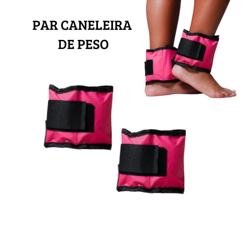 Peso De Perna Caneleira Tornozeleira Kg Ao Kg Rosa Profissional