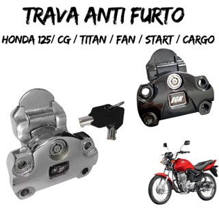 Trava Antiroubo P Moto Honda Cg Titan Fan Start Cargo Trava Miolo