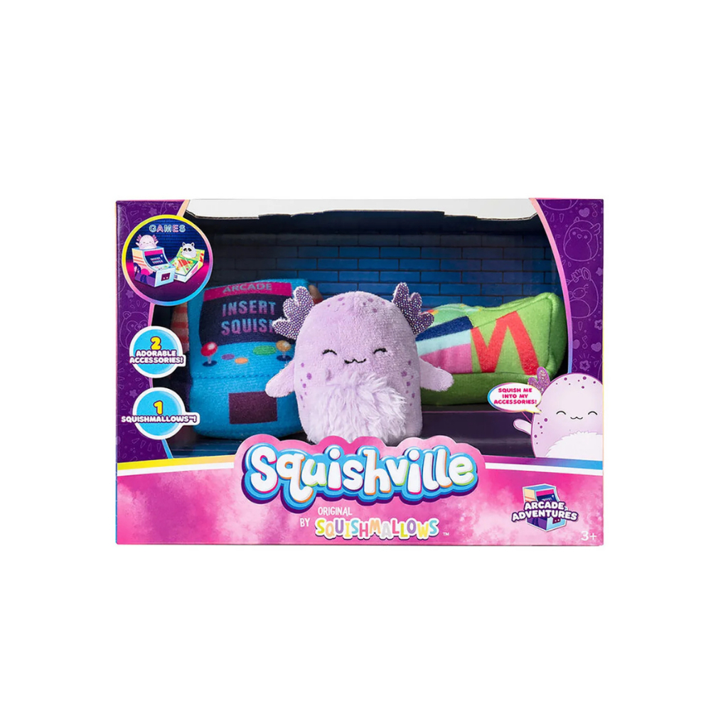 Squishville Original By Squishmallows Playset Arcade Adventures 5cm