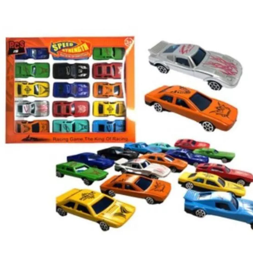 Kit 30 Carrinhos Coloridos Coleção Carros De Brinquedo tipo Hot