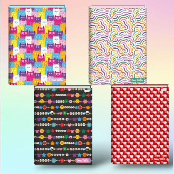 Caderno Brochura Grande Jandaia Uma Stella 80 Folhas Capa Dura 200X275