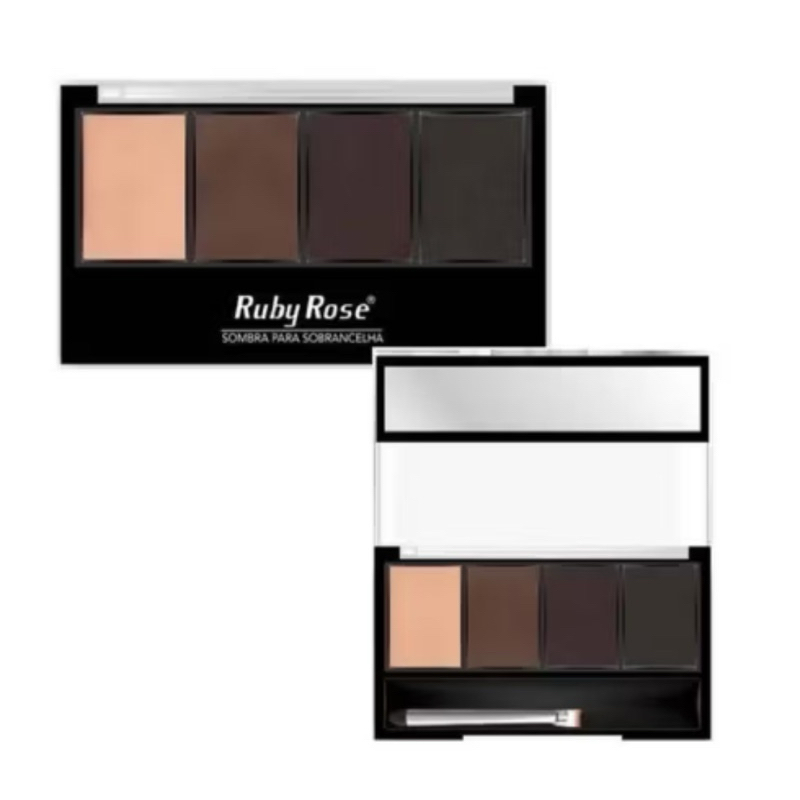 Paleta De Sombras Para Sobrancelha Ruby Rose Shopee Brasil