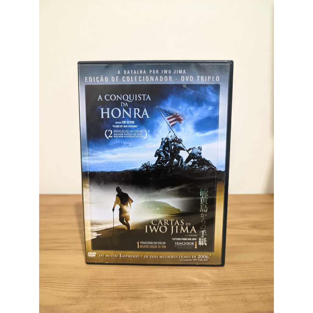 DVD A Conquista Da Honra Cartas De Iwo Jima 3 Discos Original