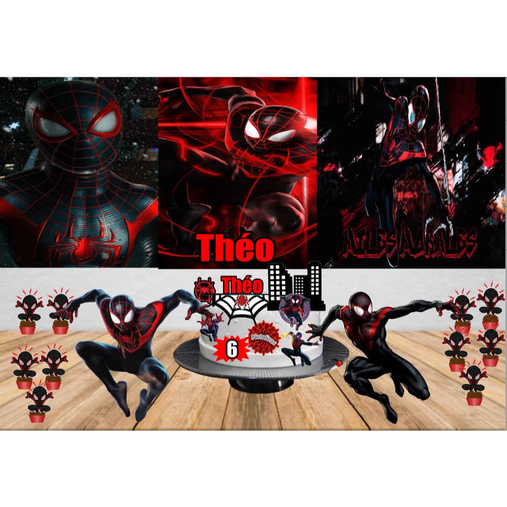 Kit Festa Homem Aranha Miles Morales Shopee Brasil