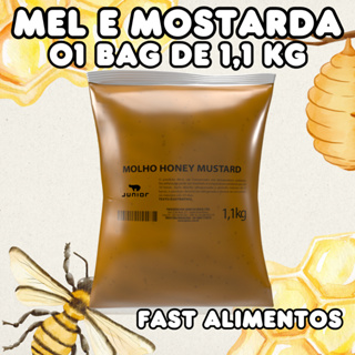 Molho Honey Mustard Junior Bag 1 1kg 01 BAG Sabor Mel E Mostarda