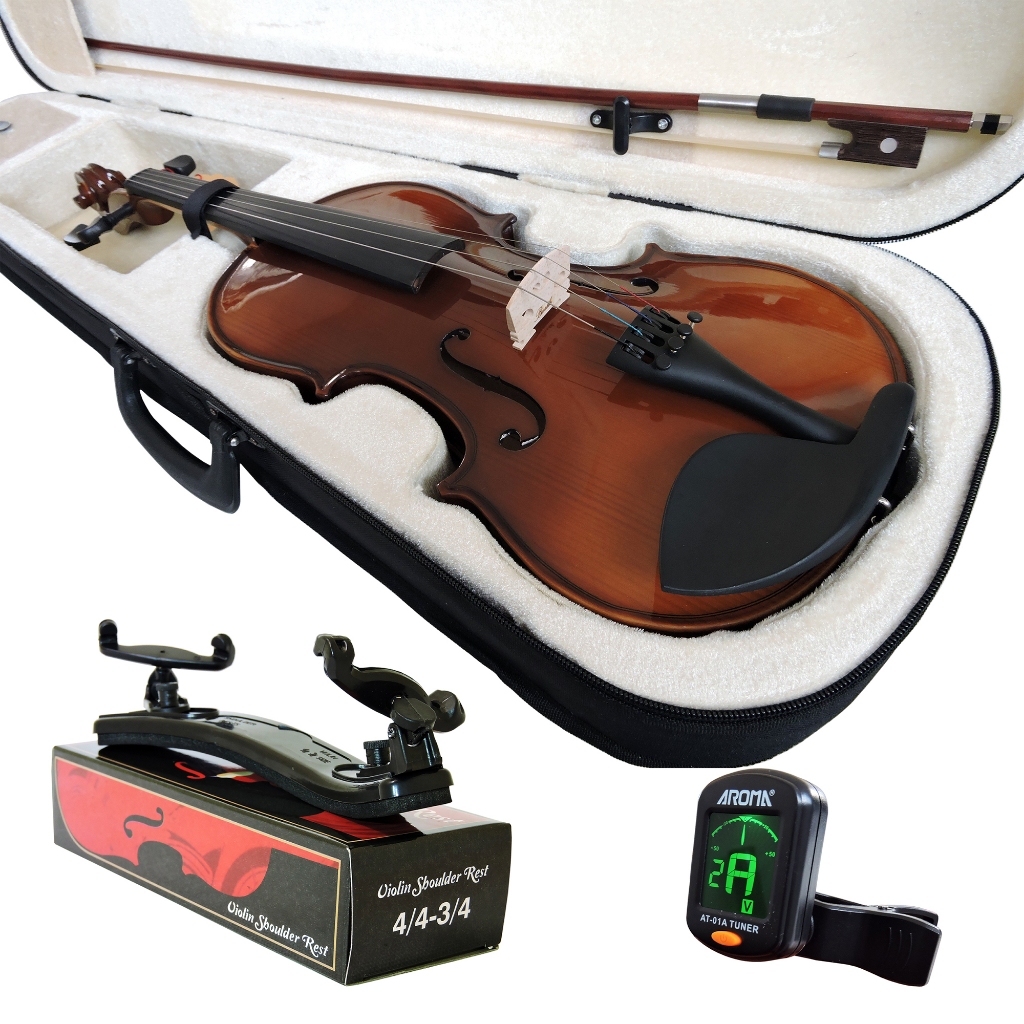 Kit Violino Barth Old Bright 4 4 Tampo Solido c Estojo Térmico Arco