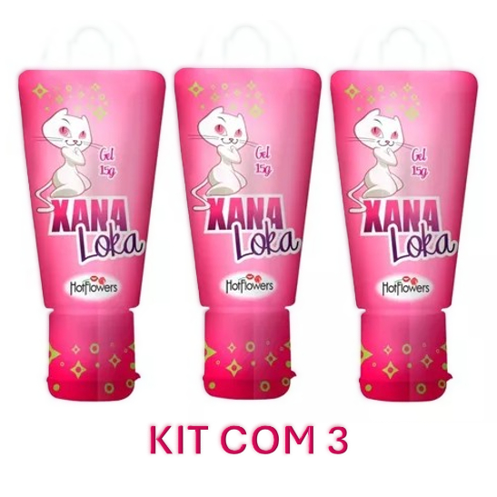 Kit x Xana Loka Gel Lubrificante Íntimo Feminino g Excitante Hot