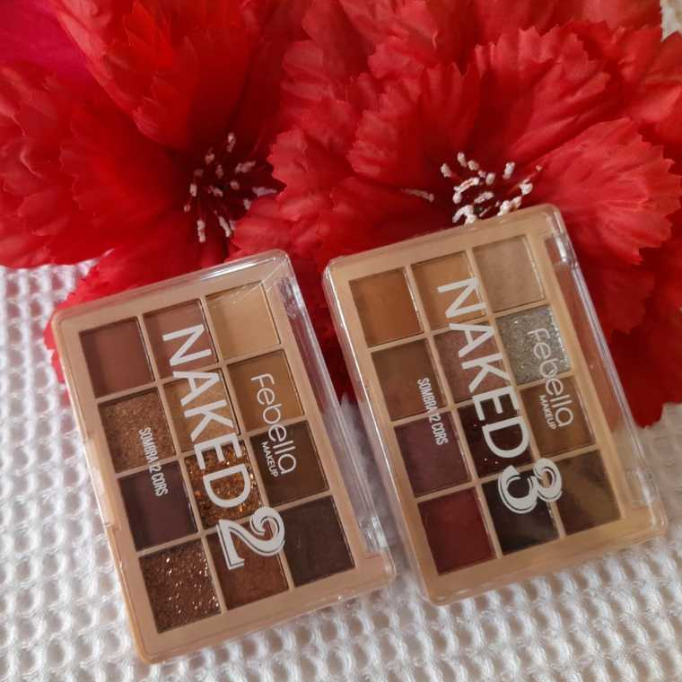 Paleta De Sombras Naked 12 Tonalidades Febella Shopee Brasil