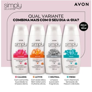 Sabonete Liquido Intimo Avon Simply Delicate Ml Shopee Brasil