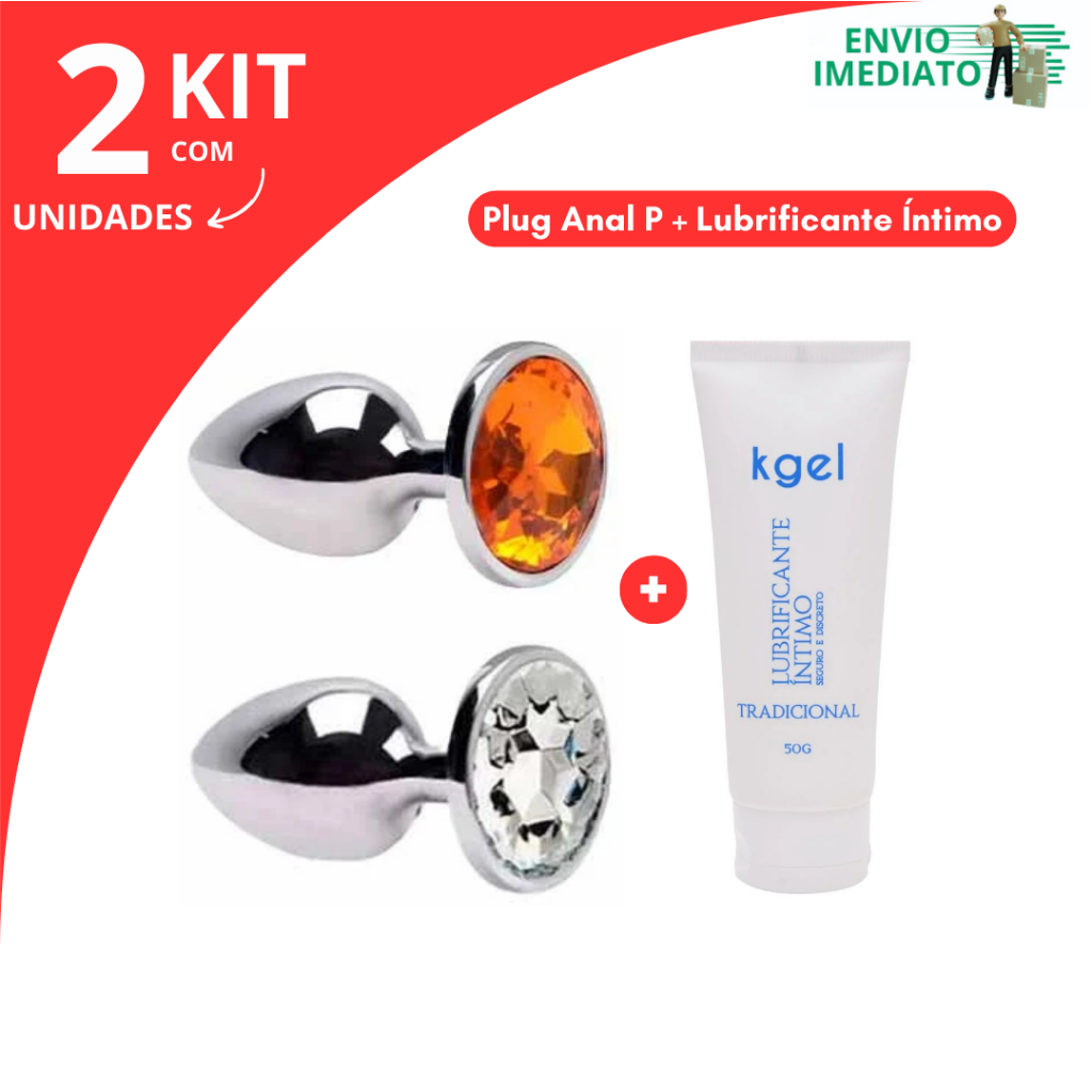 Kit Sex Shop Plug Anal P Lubrificante Íntimo Kgel Tradicional g Shopee Brasil