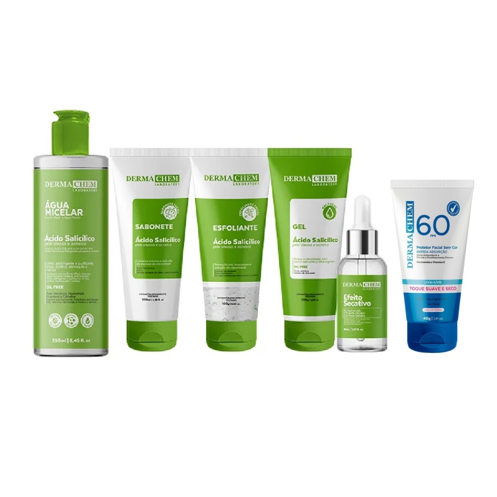 Kits Skincare Limpeza De Peles Oleosas Salicilico Anti Acne Anti Age