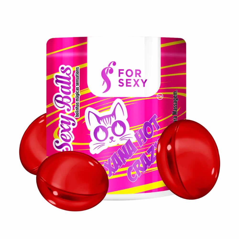 Bolinhas Explosivas Xana Hot Crazy Óleo Lubrificante Íntimo Excitante