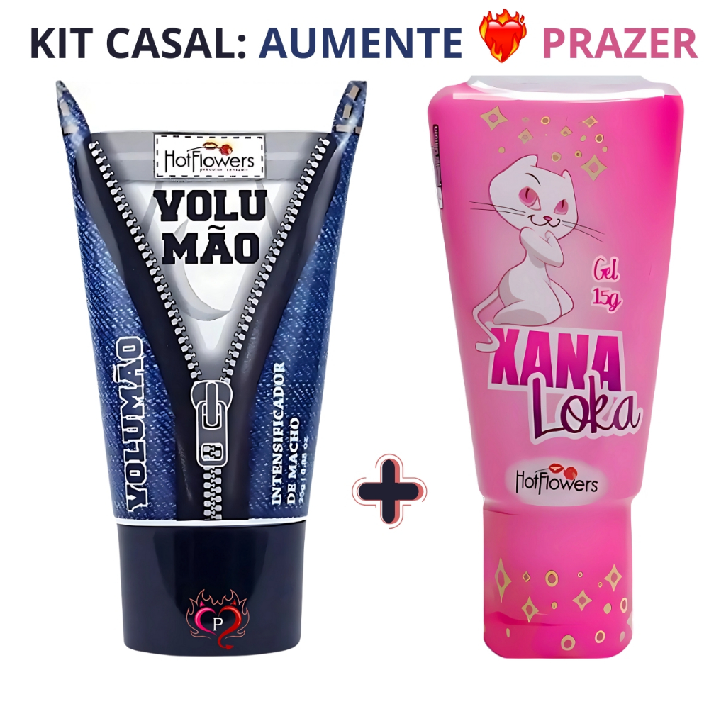 Kit Casal Sex Shop Gel Volumao Para Aumento Xana Loka Gel