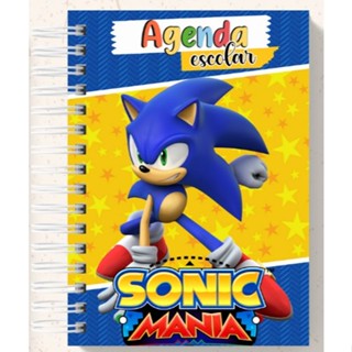 Agenda Escolar Sonic 2 2025 Personalizada C NOME Shopee Brasil