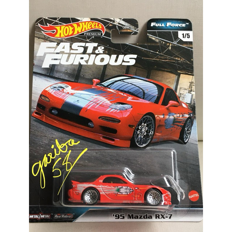 HOT WHEELS 95 MAZDA RX 7 2020 FAST FURIOUS FULL FORCE PREMIUM SET VELOZES E FURIOSOS C