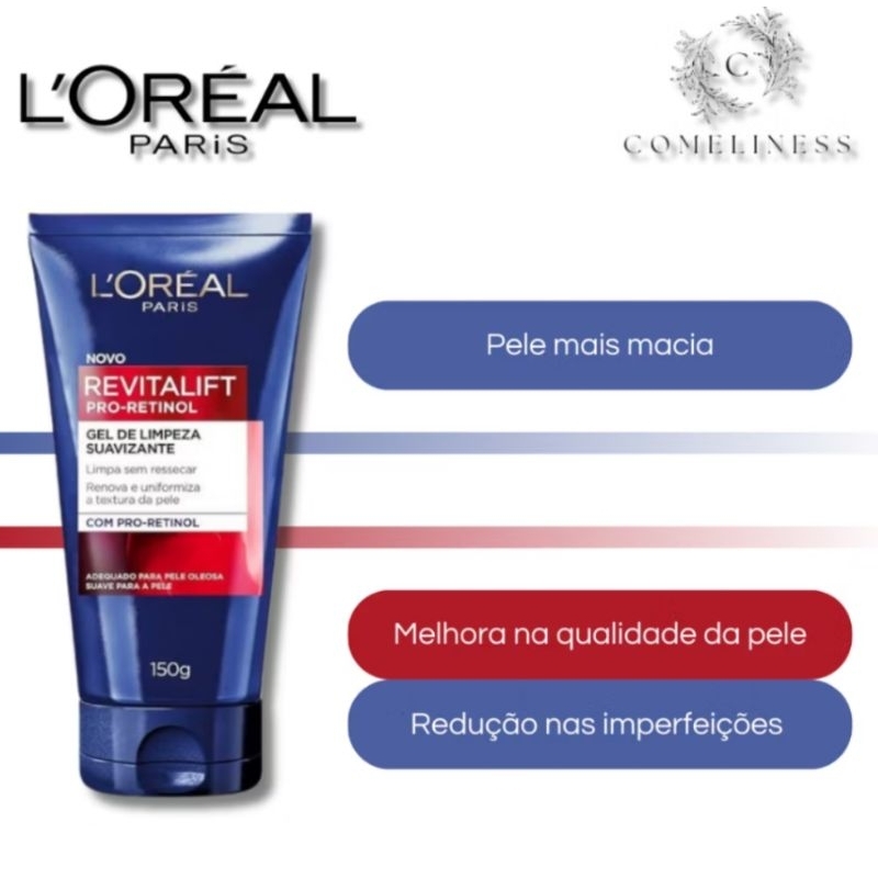 L Oréal Paris revitalift pro retinol gel de limpeza suavizante 150 g