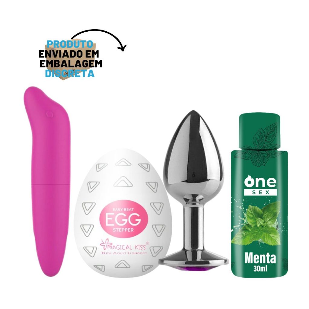 Plug Anal Tamanho P Gel Lubrificante Ntimo Sabor Ml Vibrador