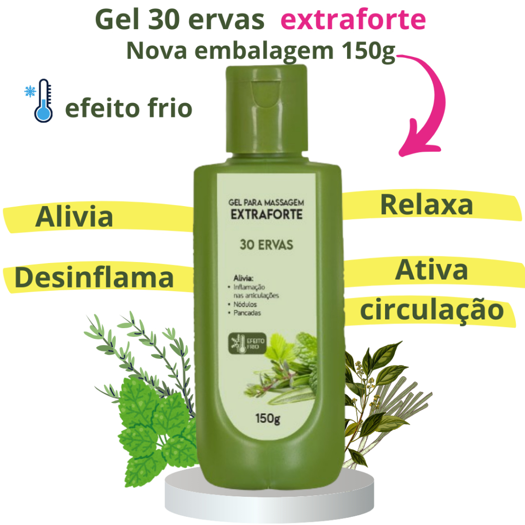 Gel Forte Para Massagem 30 Ervas Bom Médico Abelha Rainha 150g Shopee