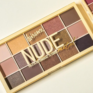 Paleta de Sombra Nude Metalizada Luisance Cores Alta Pigmentação