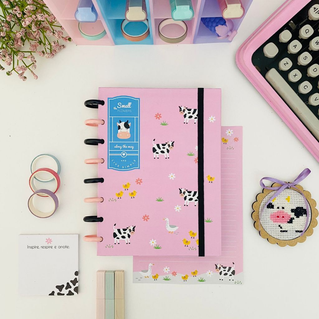 Caderno De Disco Smell The Flowers A5 Buendia Shopee Brasil