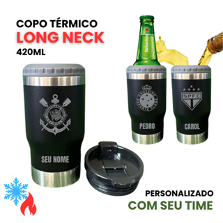 Copo T Rmico Porta Long Neck Preto Garrafa Latinha Personalizado