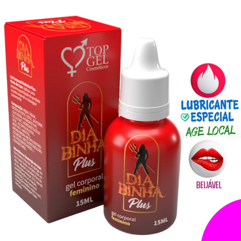 Gel Intimo Diabinha Sexy Plustop Sex Shop Lubrificante Sexual Produtos