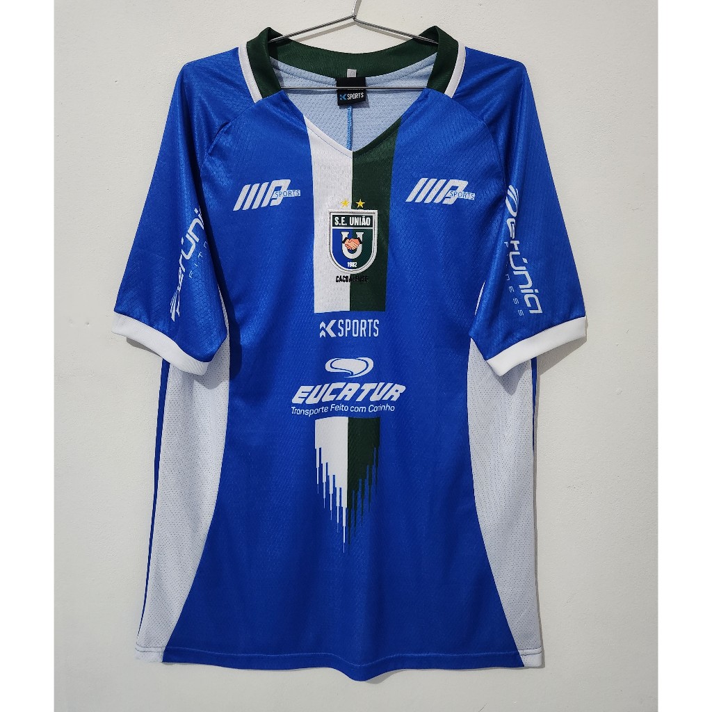 Camisa Futebol Cacoalense Ro Azul Adulto Shopee Brasil