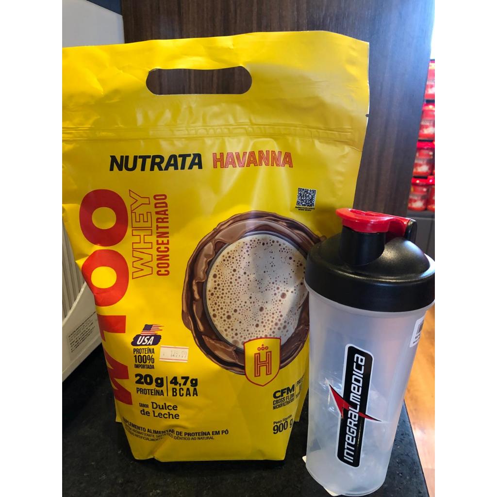 Nutrata W100 Whey Concentrado Havanna 900g Refil Dulce De Leche