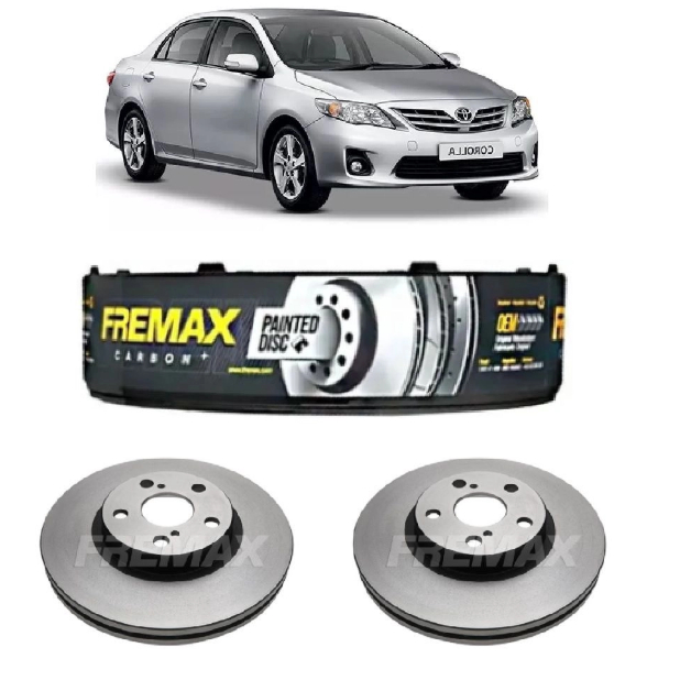 Disco De Freio Dianteiro Fremax Ventilado TOYOTA Corolla 2008 A 2014